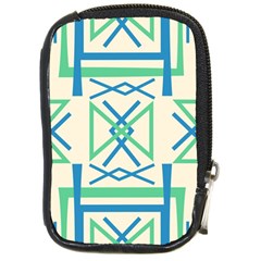 Abstract Pattern Geometric Backgrounds   Compact Camera Leather Case by Eskimos