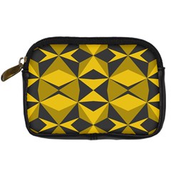 Abstract Pattern Geometric Backgrounds   Digital Camera Leather Case by Eskimos