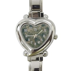 Algae Texture Patttern Heart Italian Charm Watch by dflcprintsclothing