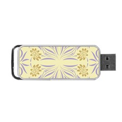 Folk Flowers Print Floral Pattern Ethnic Art Portable Usb Flash (one Side) by Eskimos