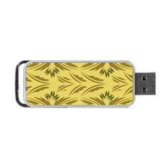 Folk Flowers Print Floral Pattern Ethnic Art Portable Usb Flash (one Side) by Eskimos