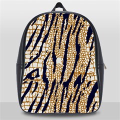 Tiger Snake Black 7000 School Bag (xl) by MickiRedd