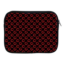 Red Lips Kiss Glitter Apple Ipad 2/3/4 Zipper Cases by idjy