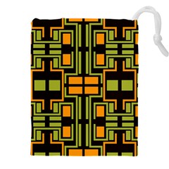 Abstract Geometric Design    Drawstring Pouch (4xl) by Eskimos