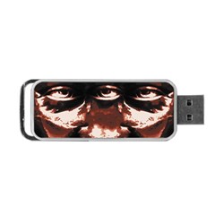 Creepy Head Portrait Artwork Portable Usb Flash (two Sides) by dflcprintsclothing