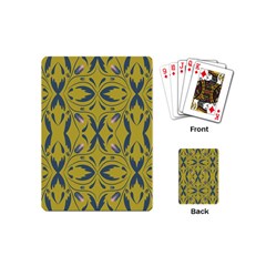 Folk Flowers Print Floral Pattern Ethnic Art Playing Cards Single Design (mini) by Eskimos