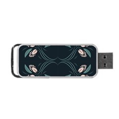 Folk Flowers Floral Art Print Flowers Abstract Art  Portable Usb Flash (two Sides) by Eskimos