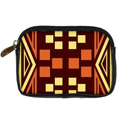 Abstract Pattern Geometric Backgrounds  Digital Camera Leather Case by Eskimos