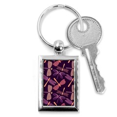 Dragonfly-pattern-design Key Chain (rectangle) by Jancukart