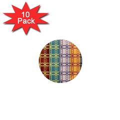 Grungy Vintage Patterns 1  Mini Magnet (10 Pack)  by artworkshop