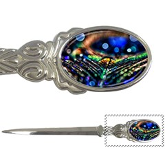 Peacock Feather Drop Letter Opener by artworkshop