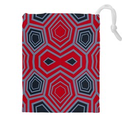 Abstract Pattern Geometric Backgrounds  Drawstring Pouch (4xl) by Eskimos