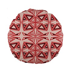 Abstract Pattern Geometric Backgrounds  Standard 15  Premium Flano Round Cushions by Eskimos