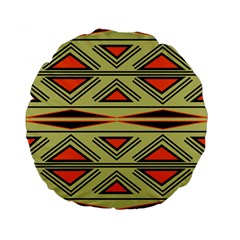 Abstract Pattern Geometric Backgrounds Standard 15  Premium Flano Round Cushions by Eskimos