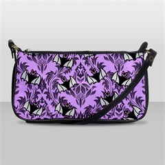 Purple Bats Shoulder Clutch Bag by NerdySparkleGoth