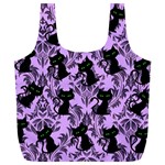 Purple Cats Full Print Recycle Bag (XL) Front