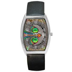 Alice In Wonderland Cat Barrel Style Metal Watch by artworkshop