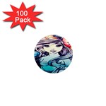 Beautifull Ariel Little Mermaid  Painting 1  Mini Magnets (100 pack)  Front