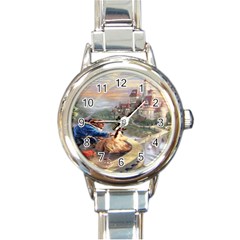 Beauty And The Beast Castle Round Italian Charm Watch by artworkshop