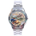 Beauty And The Beast Castle Stainless Steel Analogue Watch Front