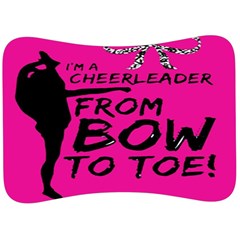 Bow To Toe Cheer Velour Seat Head Rest Cushion by artworkshop