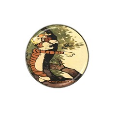 Calvin And Hobbes Hat Clip Ball Marker by artworkshop