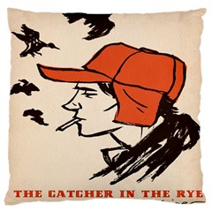 Catcher In The Rye Large Cushion Case (one Side) by artworkshop