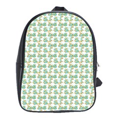 Flowers Pattern School Bag (large) by Sparkle