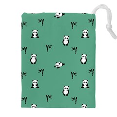 Pandas Pattern Drawstring Pouch (4xl) by artworkshop