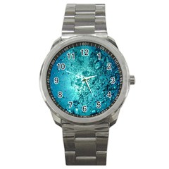 Bubbles Water Bub Sport Metal Watch by artworkshop