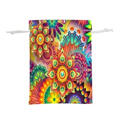 Mandalas Colorful Abstract Ornamental Lightweight Drawstring Pouch (l) by artworkshop