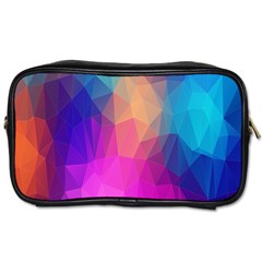 Triangles Polygon Color Toiletries Bag (two Sides) by artworkshop