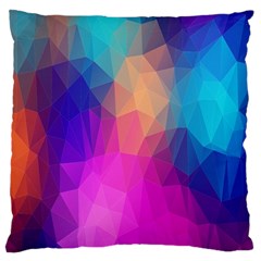 Triangles Polygon Color Large Cushion Case (one Side) by artworkshop