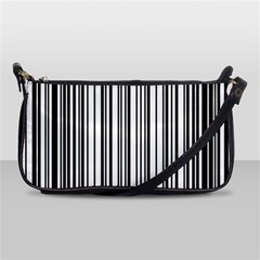 Barcode Pattern Shoulder Clutch Bag by Sapixe