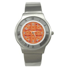 Abstract Pattern Geometric Backgrounds  Stainless Steel Watch by Eskimos