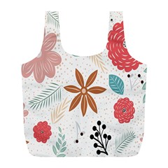 Nature Flora Full Print Recycle Bag (l) by artworkshop