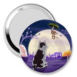 Cat-kitty-mouse-mice-escape-trick 3  Handbag Mirrors Front