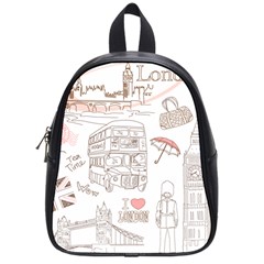 I Love London Drawing School Bag (small) by Jancukart