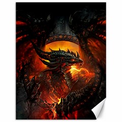 Dragon Fire Fantasy Art Canvas 12  X 16  by Jancukart