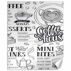 Vintage Coffee-tea-cafe-hamburger-menu-coffee-shop-menu Canvas 16  X 20  by Jancukart