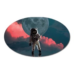 Astronaut-moon-space-nasa-planet Oval Magnet by Jancukart