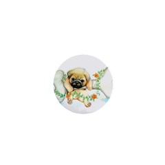 Pug-watercolor-cute-animal-dog 1  Mini Magnets by Jancukart