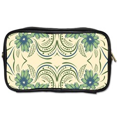 Folk Flowers Print Floral Pattern Ethnic Art Toiletries Bag (two Sides) by Eskimos