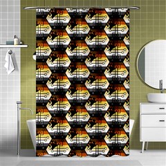 Hackers Town Void Mantis Hexagon Bear Pride Flag Shower Curtain 48  X 72  (small)  by WetdryvacsLair