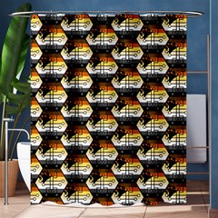 Hackers Town Void Mantis Hexagon Bear Pride Flag Shower Curtain 60  X 72  (medium)  by WetdryvacsLair