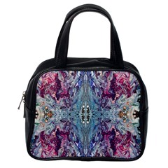 Abstract Arabesque Classic Handbag (one Side) by kaleidomarblingart