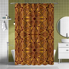 Abstract Pattern Geometric Backgrounds Shower Curtain 48  X 72  (small)  by Eskimos