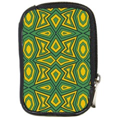 Abstract Pattern Geometric Backgrounds Compact Camera Leather Case by Eskimos