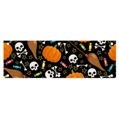 Halloween Pattern 3 Banner And Sign 6  X 2  by designsbymallika