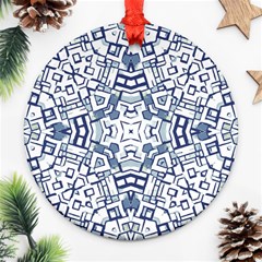 Blue-design Ornament (round) by nateshop